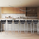 Ver imagem 6 de Kit 6 Banquetas Alta Banco para Balcão Junco Preto Àrea Gourmet Ilha Bancada bares Churrasqueira