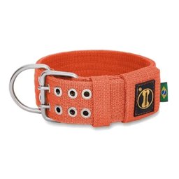 Coleira Cachorro Grande Forte Coleira Amorosso Cor Laranja:XG - 1