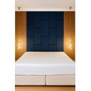 Ver imagem 2 de Cabeçeira Dominó 2,60 Altura e 1,60 Largura Modulos Colantes:Suede Azul