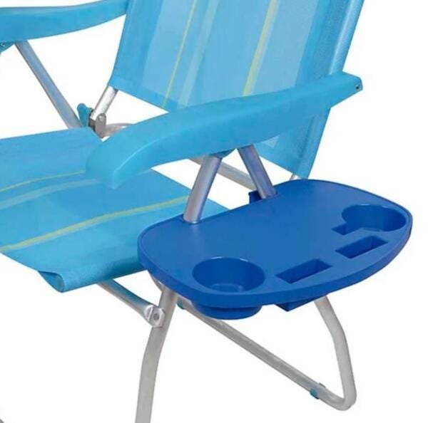 Kit 3 Mesa Plástica Portátil para Cadeira de Praia - Mor - 2