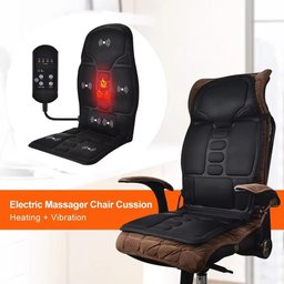 Assento Massageador de Lombar e Pescoco Almofada Cadeira de Massagem e Banco do Carro para Escritori - 3