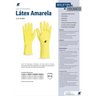 Kit 12 Luva Látex Amarela Forrada Anti-Derrapante G - 2