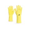 Kit 12 Luva Látex Amarela Forrada Anti-Derrapante G - 1