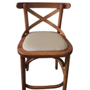 Ver imagem 6 de Banqueta Bruna X Miolo Estofada Gourmet Bancada Bistrô Castanho Mogno