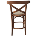 Ver imagem 2 de Banqueta Bruna X Miolo Estofada Gourmet Bancada Bistrô Castanho Mogno