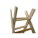 Ver imagem 4 de Escada Madeira Eucalipto Alongável 2 Partes de 7 Degraus - Volpato, Tamanho: 7 Degraus