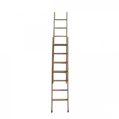 Escada Madeira Eucalipto Alongável 2 Partes de 7 Degraus - Volpato, Tamanho: 7 Degraus