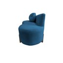 Ver imagem 6 de Namoradeira Sofá Feijão Lounge 120cm Orgânica Bouclé Azul Marinho