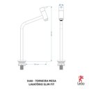 Ver imagem 2 de Torneira Lavatório Mesa Slim Fit 3160 Leão