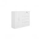 Ver imagem 1 de Cômoda New Athos 5 Gavetas com Sapateira D' Doro Branco