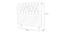 Ver imagem 3 de Cabeceira De Cama Box Emilia Casal 140cm X 118cm Suede Bege Mz Decor