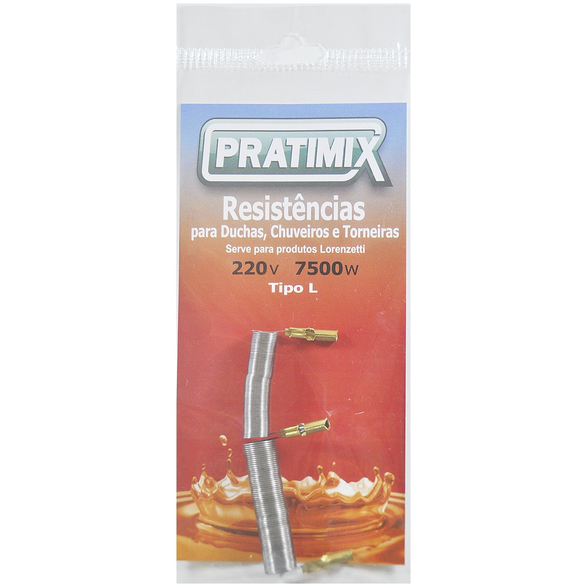 Kit 8 Resistência Elétrica Loren Duo Shower 7.500W/220V - 2