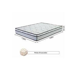 Colchão Casal Soft Bamboo Molas Ensacadas One Face 138x188x24 - Prorelax - 3