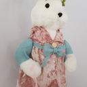 Ver imagem 4 de Coelha Páscoa Fios de Sisal Branco