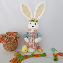Ver imagem 2 de Coelha Páscoa Fios de Sisal Branco