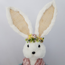 Ver imagem 3 de Coelha Páscoa Fios de Sisal Branco