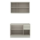Ver imagem 3 de Cozinha Compacta Fineze 6 Portas 2 Gavetas 100% MDF Areia Hp - Henn