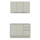 Ver imagem 2 de Cozinha Compacta Fineze 6 Portas 2 Gavetas 100% MDF Areia Hp - Henn