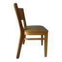 Ver imagem 2 de Cadeira Tasca Encosto em Madeira e Assento Estofado