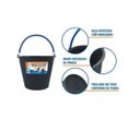 Ver imagem 2 de Kit 4 Balde Plástico Reforçado Concreto C/Pegador 12L