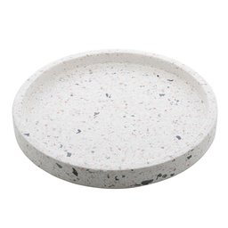 Bandeja Redonda De Mármore Terrazo 20Cm - Lyor - 1