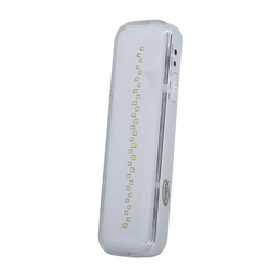 Luminária de Emergência Led Bivolt 30 Leds 20x6,3cm 2w Potência 6400k Temperatura Durín - 1