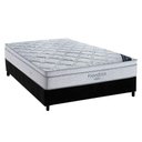 Ver imagem 1 de Cama Box Casal: Colchão Molas Ensacadas Ortobom SuperPocket Freedom Visco + Base CRC Suede Black(