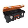 Caixa Ferramentas Plástica Fecho Articulado Reforçado Metal Laranja 18,3" - Metasul, - 3