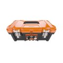 Ver imagem 2 de Caixa Ferramentas Plástica Fecho Articulado Reforçado Metal Laranja 18,3" - Metasul,