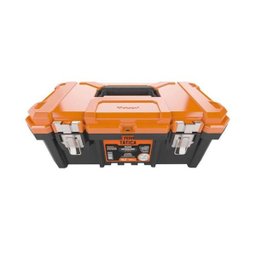 Caixa Ferramentas Plástica Fecho Articulado Reforçado Metal Laranja 18,3" - Metasul, - 2 Caixa Ferramentas Plástica Fecho Articulado Reforçado Metal Laranja 18,3" - Metasul, - 2