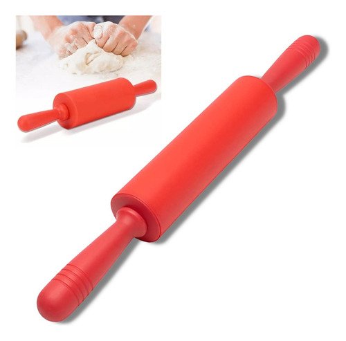 Rolo Massa Pastel Macarrão Pizza Silicone Antiaderente 40cm