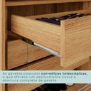 Ver mais imagens de Guarda-Roupa com 6 Portas e 6 Gavetas Ripado MDF Anápolis Marrom/Cinamomo