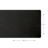 1 Caminho Trilho Mesa Impermeável PVC Trama Preto 42x140 - 5