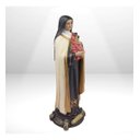 Ver imagem 2 de Santa Terezinha em Resina Premium com Aureola 30 Cm Linda