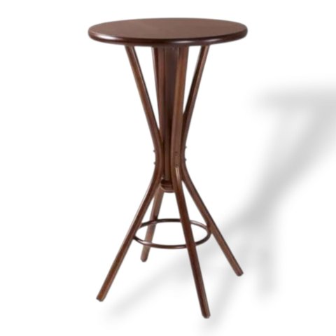 Mesa Bistrô Bamberg Madeira Maciça com Tampo em Mdf Tampo Ø 70 Pinhão