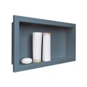 Ver imagem 1 de Kit 2 Nicho Embutir 30 x 60cm Plástico Cinza Chumbo Metasul