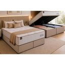 Ver imagem 1 de Cama Box Baú Crc Queen +Colchão Molas Boutique Ortobom 158