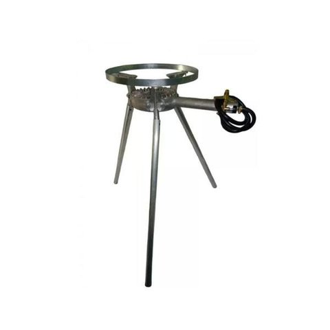 Fogareiro Alumínio Alto com Suporte Disco Mangueira 90cm - Volpato