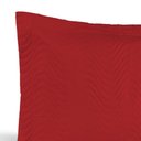Ver imagem 2 de Porta Travesseiro Avulso Percal 180 Fios Silver 60% Algodão 40% Poliéster - Vermelho
