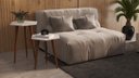 Ver imagem 1 de 2 Mesas Lateral e Apoio Tampo Sextavado Pés Palito Retrô Elegance cor off white - Comprar Moveis Em