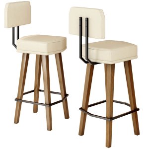 Jogo 2 Banquetas Estilo Industrial Moderno para Bancada Bar Ilha