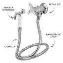 Ver imagem 2 de Ducha Higiênica Cromada Gatilho Plástico 1/4 Volta Esteves