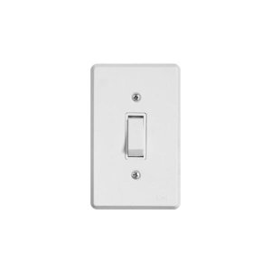 Interruptor Elétrico 1 Tecla Paralela com Placa Branca - Ilumi, Opção: Branco(a)