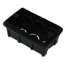 Ver imagem 2 de Kit 90 Caixa de Luz Plástica Retangular Preta 4x2 Reforçada