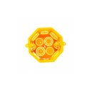 Ver imagem 3 de Kit 200 Caixa de Luz Plástica Sextavada Simples Amarela 3"