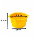 Ver imagem 4 de Kit 200 Caixa de Luz Plástica Sextavada Simples Amarela 3"