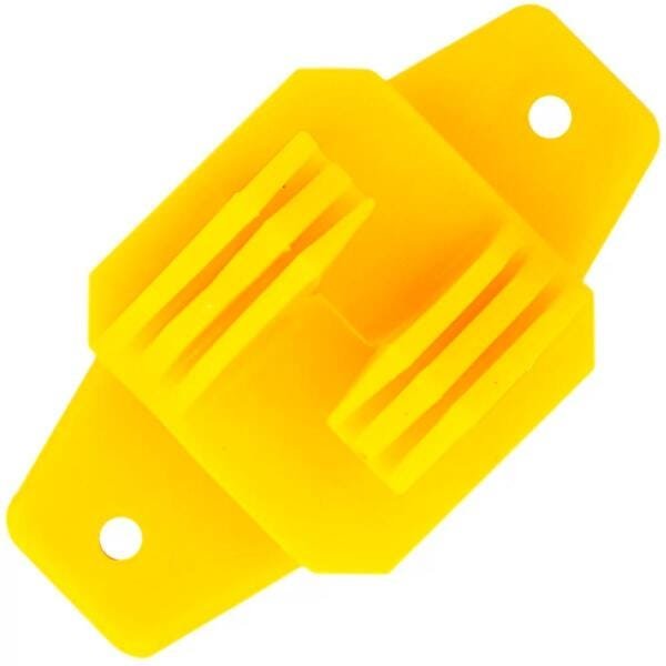 Isolador tipo W Amarelo Embalagem com 100 unidades - CNI, Opção: Amarelo (a) - 1