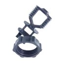 Ver imagem 1 de Isolador Guia Vergalhão com Rosca Preto Embalagem com 100 unidades - CNI, Opção: Preto