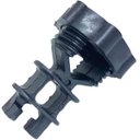 Ver imagem 2 de Isolador Guia Vergalhão com Rosca Preto Embalagem com 100 unidades - CNI, Opção: Preto