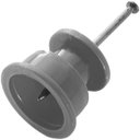 Ver imagem 3 de Kit 2000 Isolador Roldana Plástico Prego 30x30 Preto